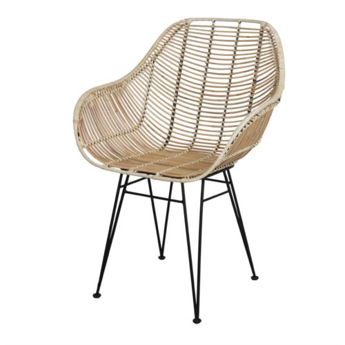 BUCKET RATTAN CHAIR Exotic style with steel frame, a very resistant and stylish chair. Find it on MisterWils. More than 4000sqm of showroom and warehouse. 1