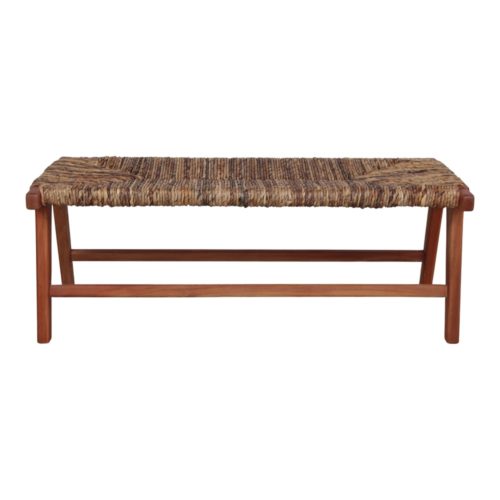 COPENHAGEN WOODEN BENCH Nordic style, made of tropical wood and banana tree fiber. Find it on MisterWils. More than 4000sqm of showroom and warehouse. 1