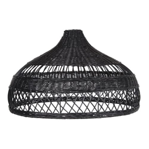 VICTORIA RATTAN LAMPSHADE for ceiling lamp, Exotic style. Find it on MisterWils. More than 4000sqm of showroom and warehouse. black 1