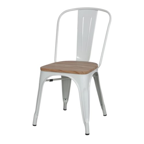 LUMBER WHITE METAL CHAIR Tolix Replica. Find it on MisterWils. More than 4000m2 of showroom and warehouse. 1