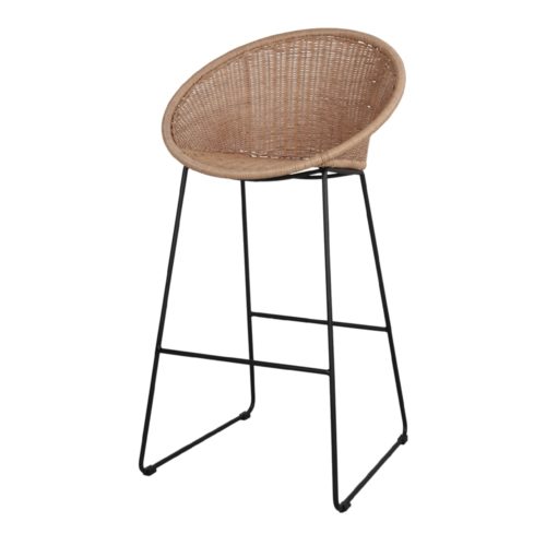 VIRTUS SYNTHETIC RATTAN HIGH STOOL Nordic style made of steel and synthetic rattan. Find it on MisterWils. More than 4000sqm of showroom and warehouse.1