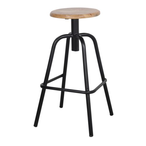 SANDERSON METAL HIGH STOOL Industrial style. Find it on MisterWils. More than 4000sqm of showroom and warehouse. black 1
