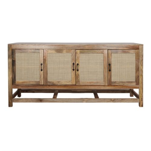 BRICH WOODEN DRESSER Exotic style made of mango with braided natural fiber grid. Find it on MisterWils. More than 4000sqm of showroom and warehouse. 1