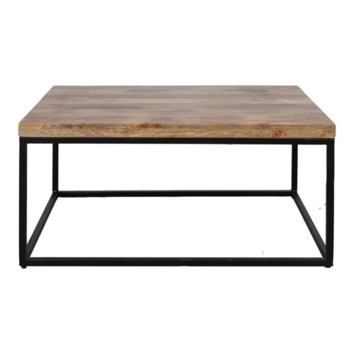 INGRID COFFEE TABLE made of steel and tropical wood. Find it on MisterWils. More than 4000sqm of showroom and warehouse.