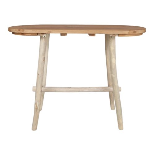 FOSCARI HIGH TABLE Rustic style made of teak wood. Find it on MisterWils. More than 4000sqm of showroom and warehouse. 1