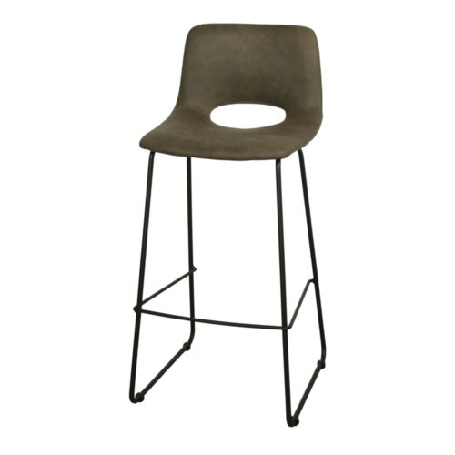 MULER LEATHERETTE STOOL Mid Century style. Find it on MisterWils. More than 4000m² of showroom and warehouse.