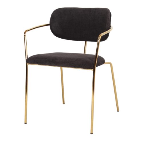 KENDALL UPHOLSTERED CHAIR Mid Century style. Find it on MisterWils. More than 400sqm of showroom and warehouse. black 1
