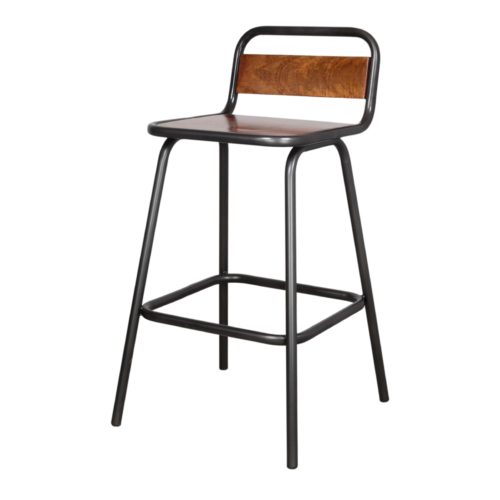 misterwils ankara metal and wood high stool 1