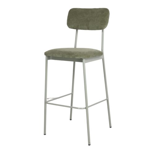 misterwils biloxi love upholstered high stool green 1