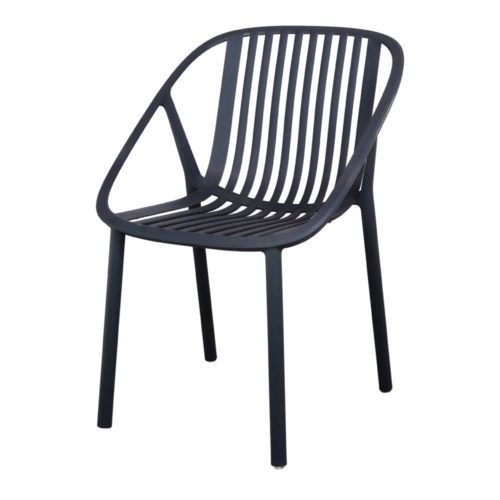 misterwils bini stackable outdoor chair dark grey