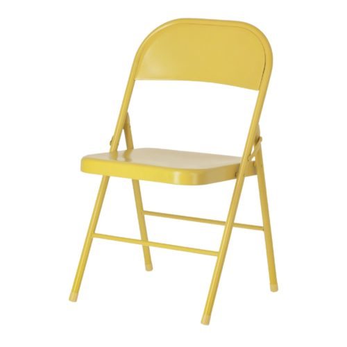 AIDANA FOLDING METAL CHAIR. Find it at MisterWils. More than 4000m2 of exhibition and warehouse. yellow 1