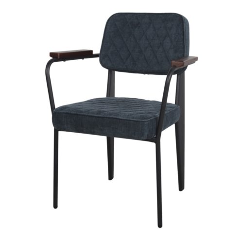 GUILLENY UPHOLSTERED CHAIR Mid Century style. Find it on MisterWils. More than 4000m2 of showroom and warehouse. blue 1