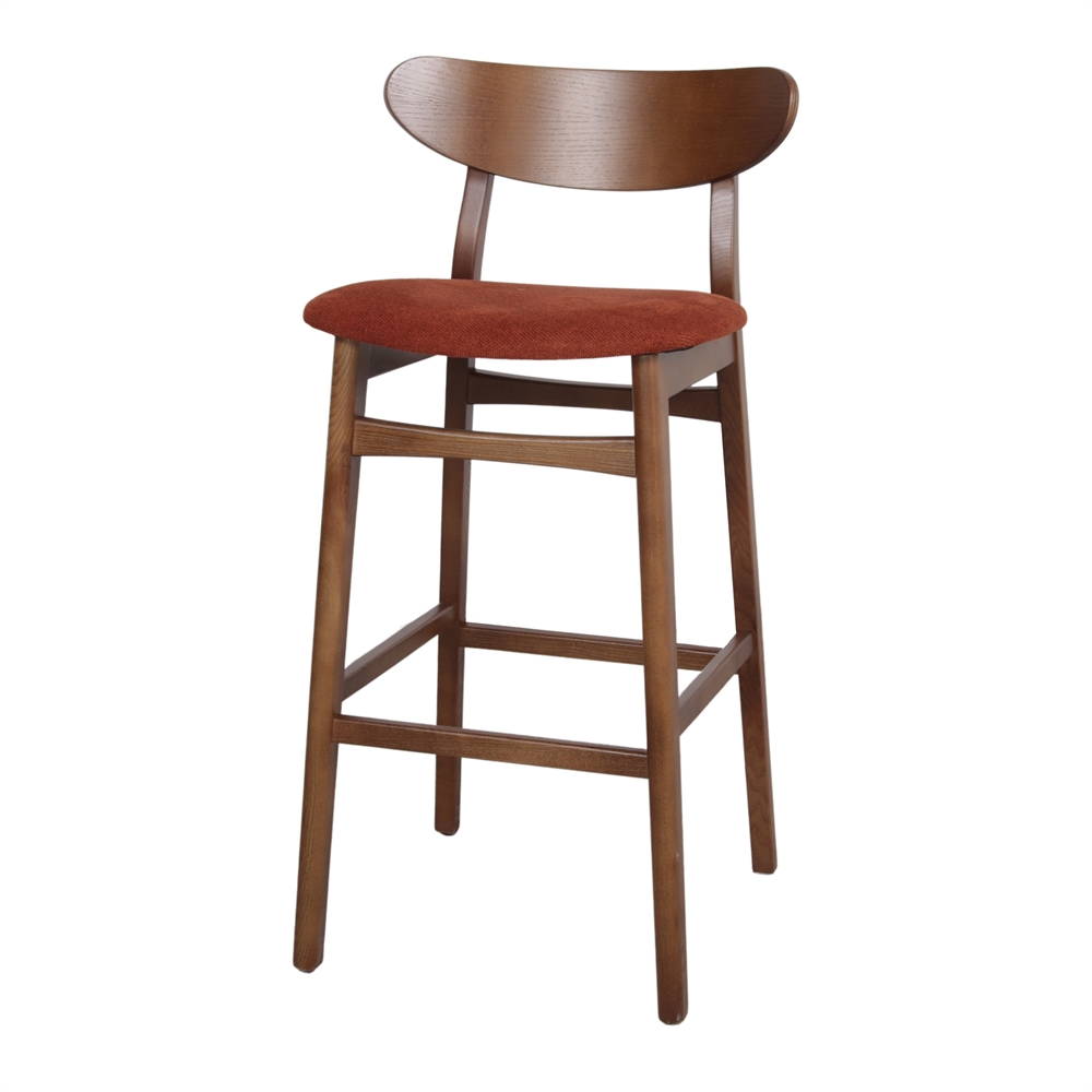 HOLLAND WOODEN HIGH STOOL Nordic style. Find it on MisterWils. More than 4000sqm of showroom and warehouse.1
