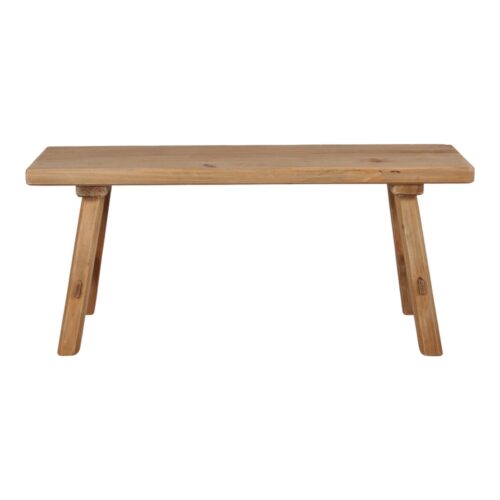 WAMENA WOODEN BENCH made of recycled pinewood. Find it on MisterWils. More than 4000sqm of showroom and warehouse.