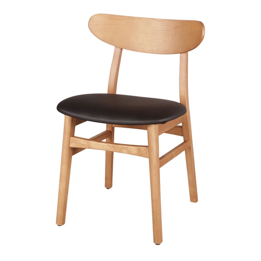 misterwils-silla-madera-tapizada-piel-TURIAL-1 SILLA DE MADERA MURIEL, estilo Nórdico