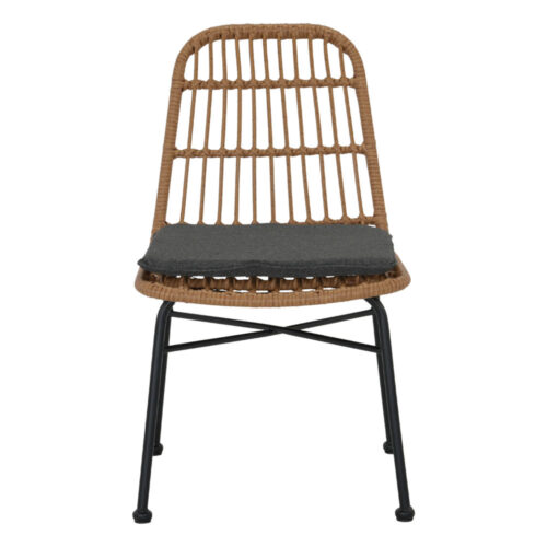 BRASSY COMFORT SYNTHETIC RATTAN CHAIR, Nordic style