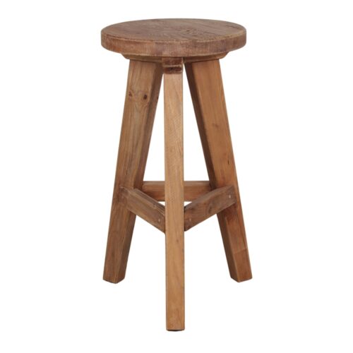 TABURETE ALTO DE MADERA STRADA frontal