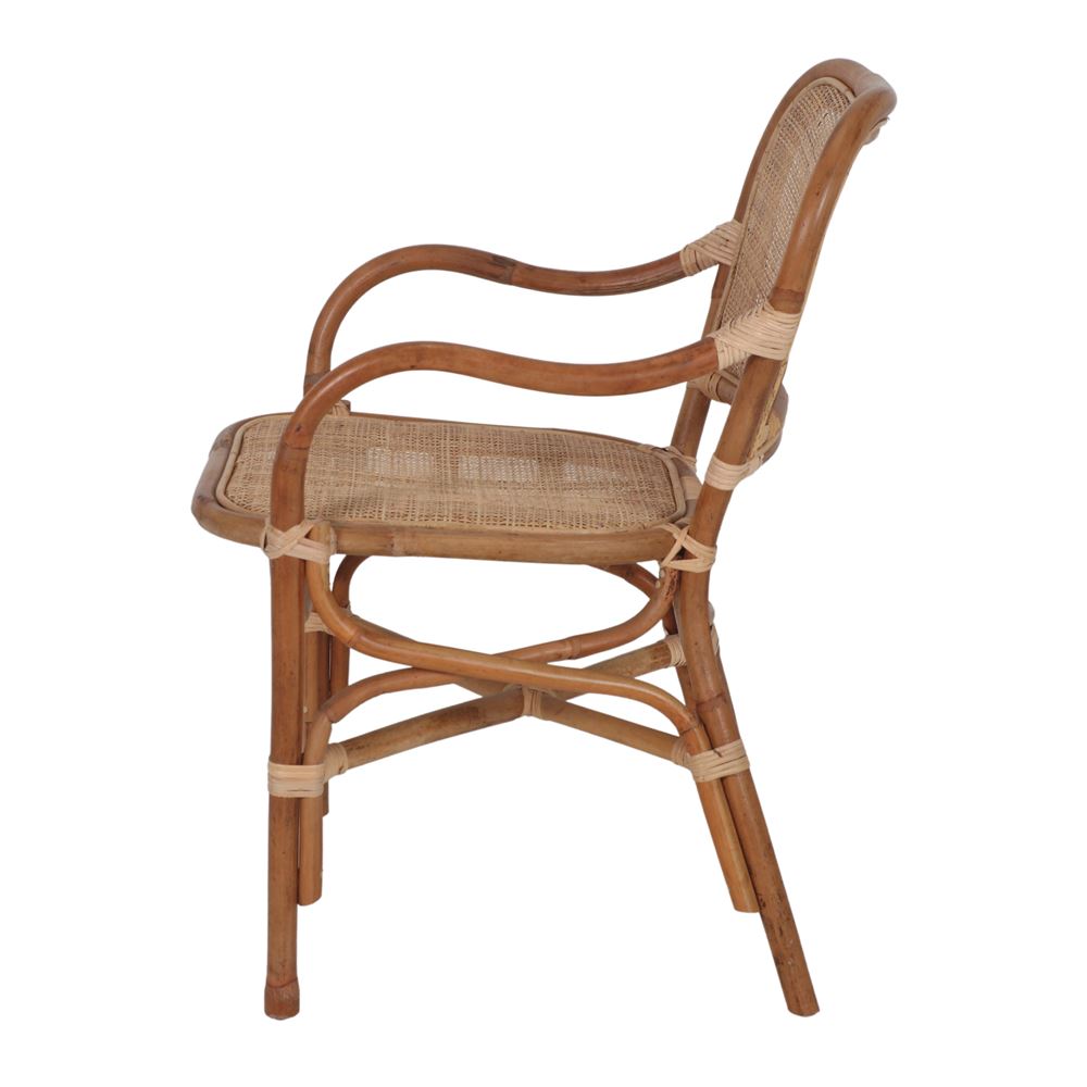 SILLA DE RATÁN NAGORE con reposabrazos. 3