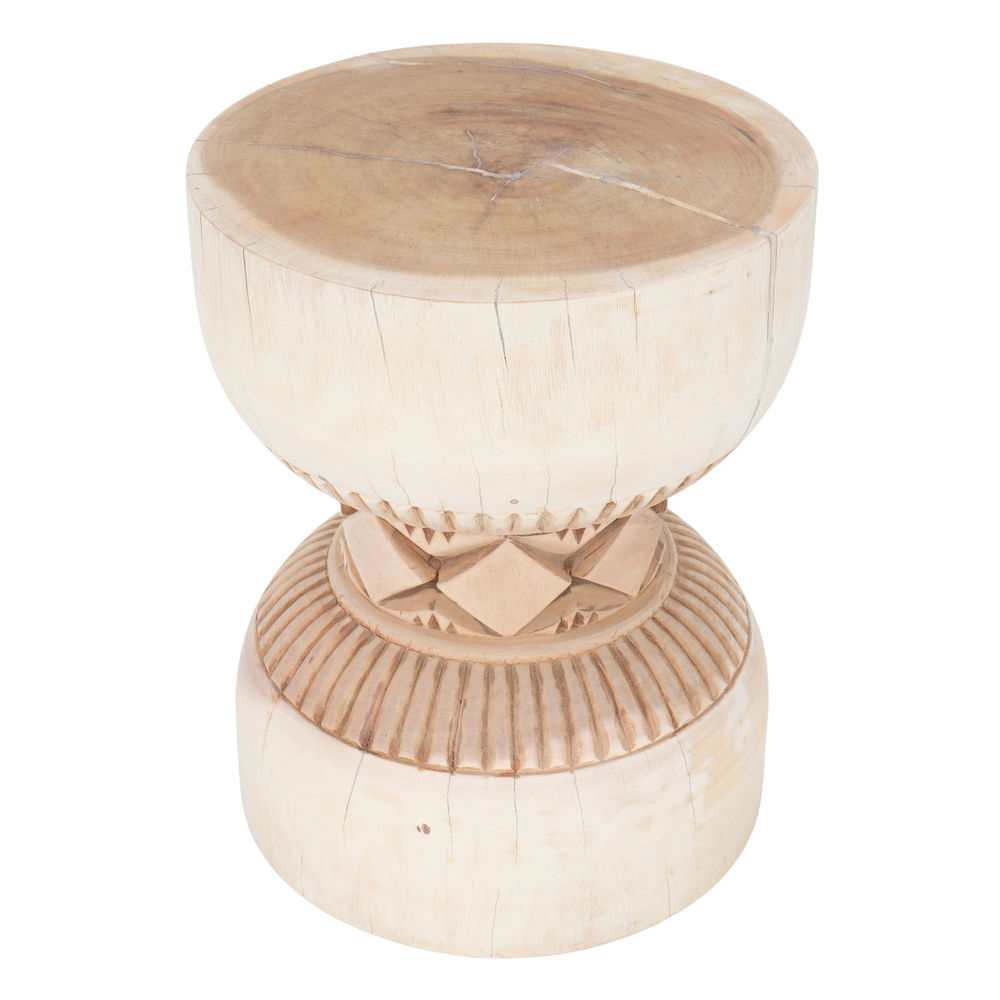 Mesa de centro Malakia, estilo Contemporáneo. Fabricada en madera tropical de suar con detalles tallados. Acabado natural. Not valid for outdoor use. superior
