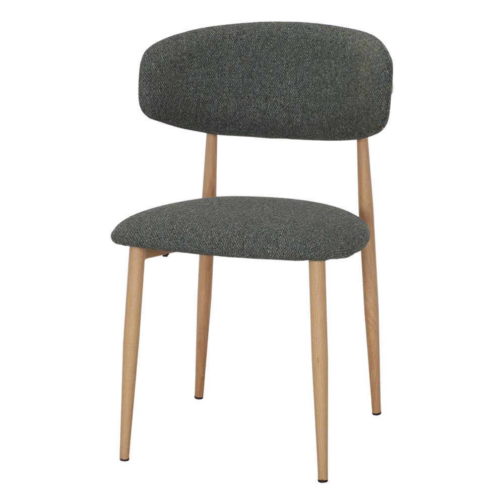 SILLA TAPIZADA WESTON estilo Contemporáneo. verde bosque