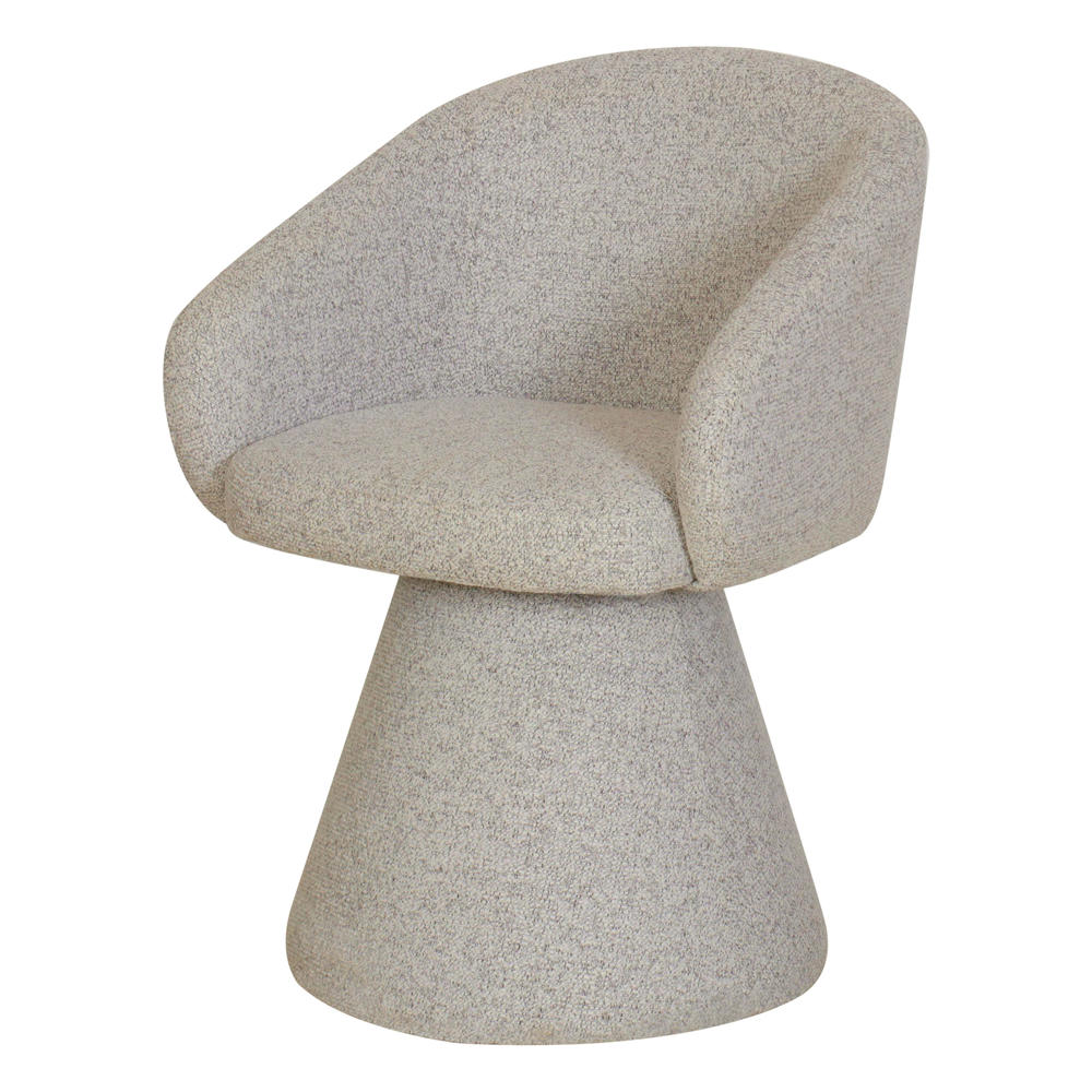 Sillón tapizado Mastony, estilo Contemporáneo. Armazón interior de madera con base cónica. Tapizado en textil. beige