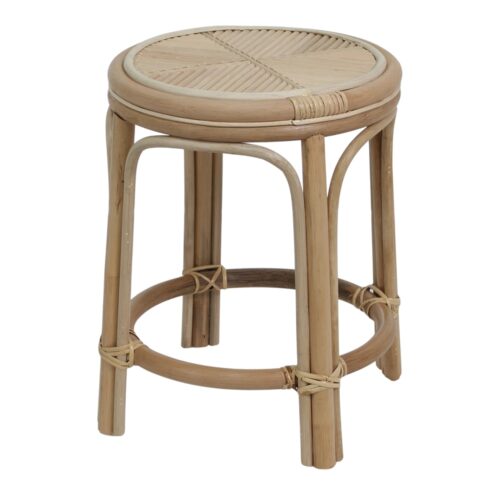 SUMMER RATTAN LOW STOOL. Find it on MisterWils. More than 4000sqm of showroom and warehouse.