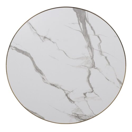 VENTIS WHITE TABLE TOP made of melamine with marble imitation round 70 1
