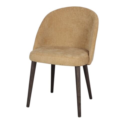 ERIKA UPHOLSTERED CHAIR Contemporary style curry 3/4