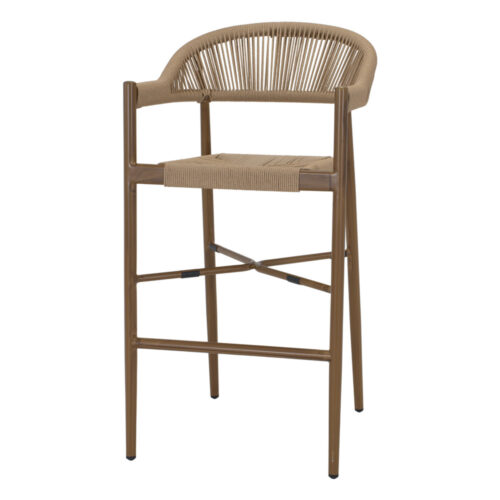 MAVRAN ROPE AND METAL HIGH STOOL