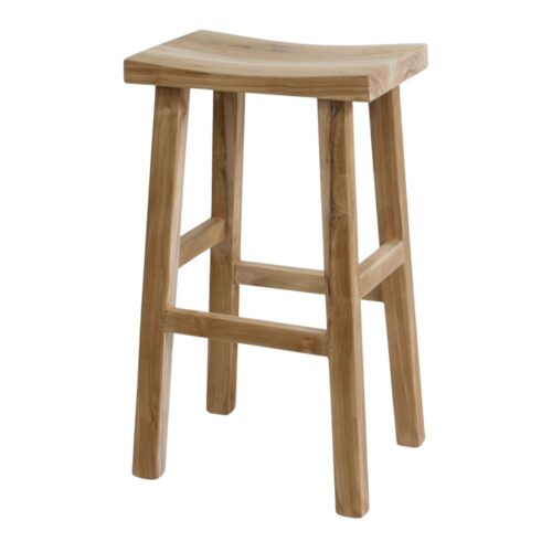 CARLUX WOODEN STOOL Rustic style 3/4