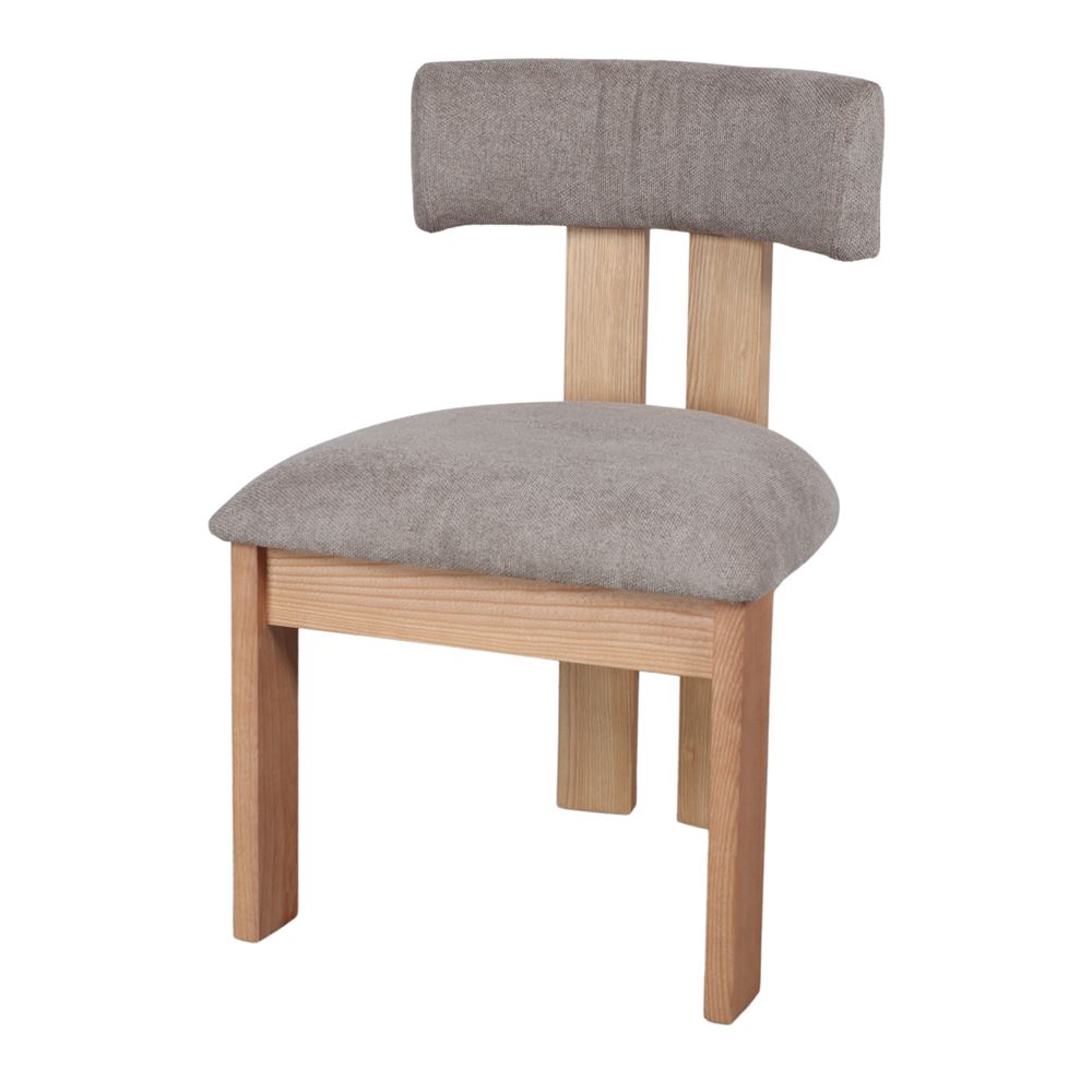 SILLA DE MADERA BIRDY estilo Contemporáneo trufa 3/4