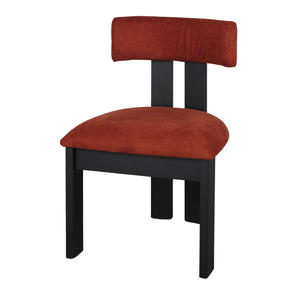 SILLA DE MADERA KAPPA estilo Contemporáneo teja 3/4