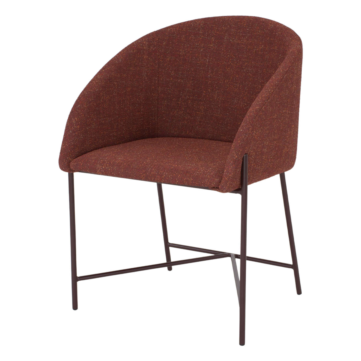 SILLA TAPIZADA PEONIA estilo Contemporáneo.  Vino