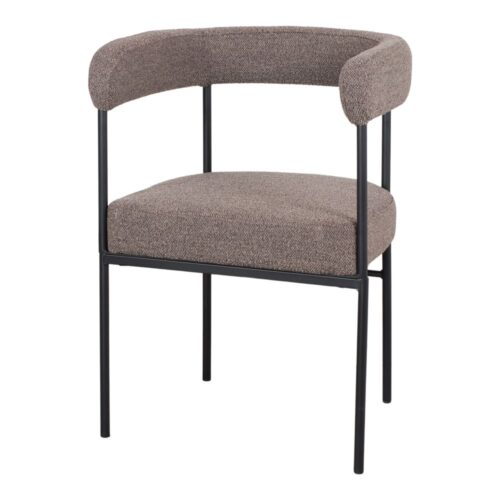 ELISA UPHOLSTERED CHAIR Contemporary style. BROWN 1
