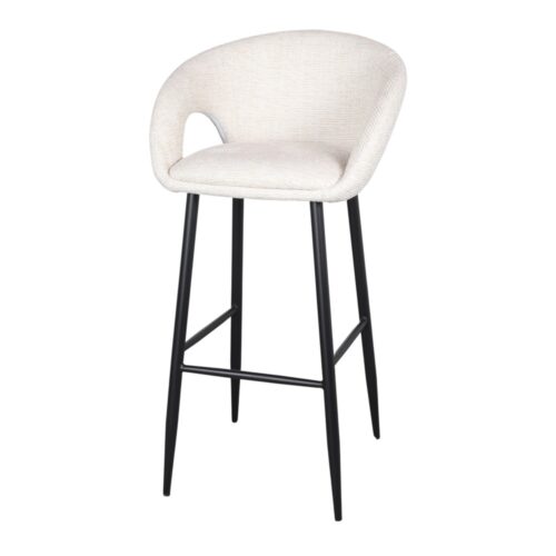 KUMO UPHOLSTERED STOOL Contemporary style. 3/4