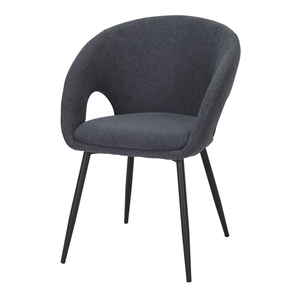 SILLA TAPIZADA GEMINI estilo Contemporáneo. azul 1