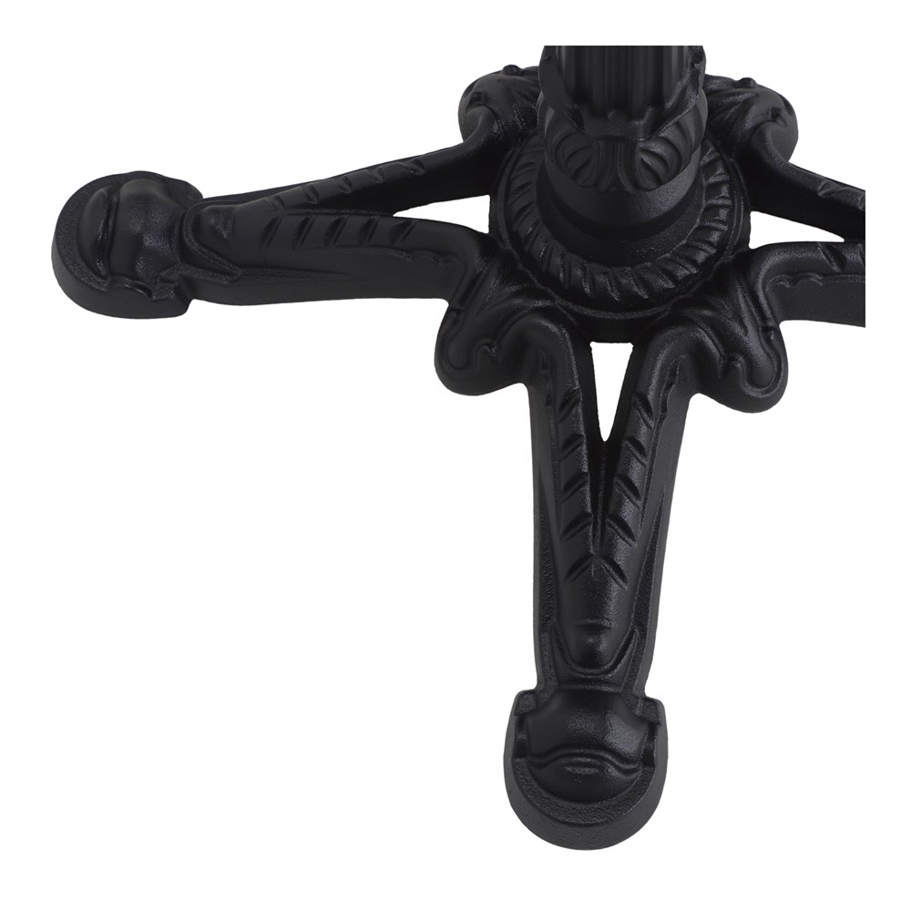 pie de mesa KRONOS MATE TEXTURIZADO detalle base