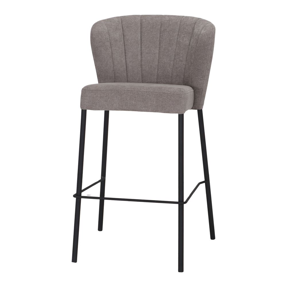 TABURETE ALTO TAPIZADO EDGAR tostado 1