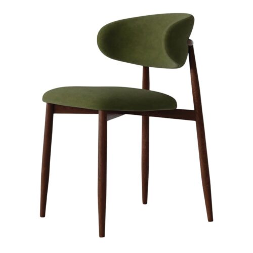 LETICE UPHOLSTERED CHAIR Contemporary style green 1