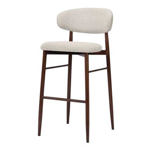 PRESLEY UPHOLSTERED HIGH STOOL Contemporary style. 1