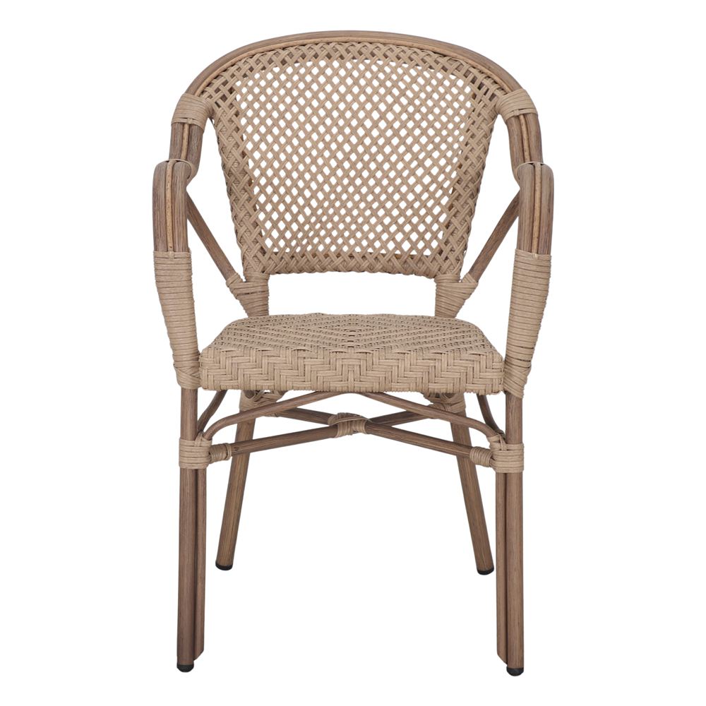 SILLA DE RATÁN SINTÉTICO BACIO estilo Bistró. 2
