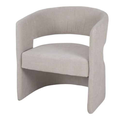 SILLÓN TAPIZADO TESIA - marfil 1