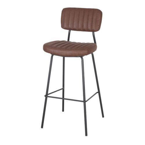 Taburete metal tapizado ADAMS vista 3/4