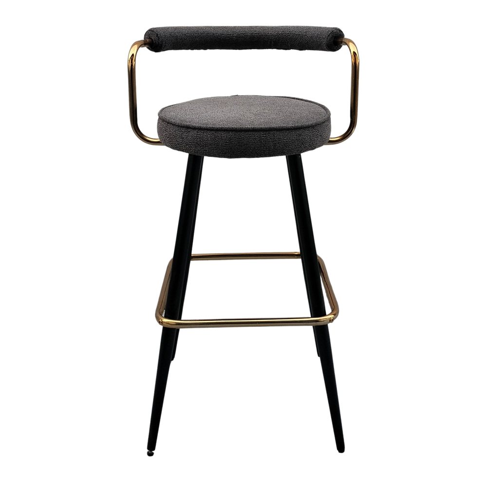 misterwils-taburete-metal-dorado-tapizado-DENZEL-GRAPHIC-2 HIGH UPHOLSTERED STOOL AND METAL DENZEL - Image 2
