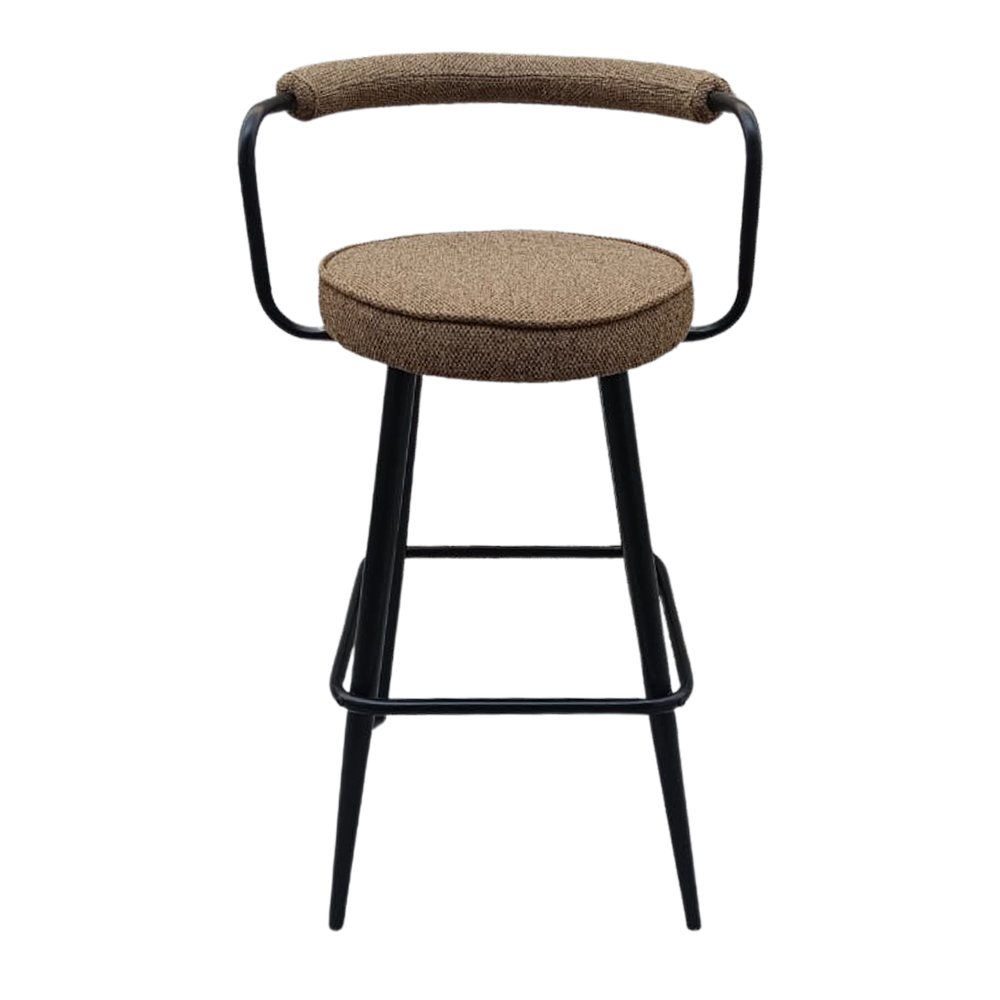 misterwils-taburete-metal-negro-tapizado-KESSEL MOKA-4 HIGH UPHOLSTERED METAL STOOL KESSEL - Image 5